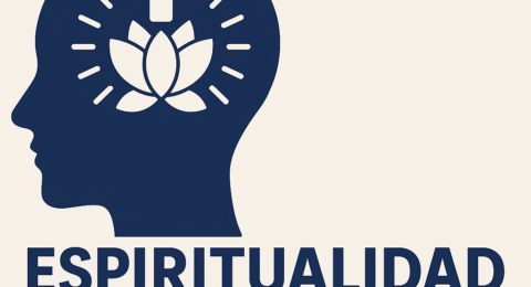 Infografía sobre espiritualidad médica y medicina integrativa con evidencia científica, neurociencia y salud emocional.